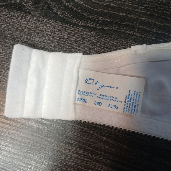 Olga Strapless Underwire Stretch Lace Bra 38D - Picture 13 of 16